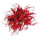 Spider Lily Hair Claw Clips,Large Red Flower Hair Clips for Women,Non-Slip Hawaiian Beach Claw Clip for Thick Hair,Realistic Flower Hair Accessories for Tea Party Bridal Wedding