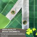 2 x Happy St Patricks Day Hat Clover Shamrock Flags 3x5 Outdoor Double Sided- Lucky Flag 3 Ply Heavy Duty with Brass Grommets for Holiday Outdoor Outside