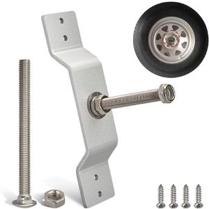 Anina Spare Tire Carrier for Enclosed Trailer, Wall Mount Bracket Holder for Vehicle Cargo Van Truck, Aluminum Mount Fasten Wheel Tire Bracket Rack Convenient to Repair and Carry