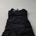 DKNY Women's Sport Ruched Seamless Racerback Tank (Small, Black)