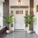 5FT Artificial Palm Tree Tall Plant with Planter & Moss, Realistic 2-Trunk Artificial Tree with Lights, Lifelike Leaves Fake Palm Tree, Low Maintenance Palm Tree Decor for Home Office Living Room