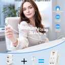 4 in 1 Retractable Wall Charger with Dual Cables,40W Retractable Phone Charger Wall Plug with Dual USB Ports,20W USB C Chargers Block Fast Charging for iPhone 17 16 15 14 13,LG, Galaxy S24 23,Pixel