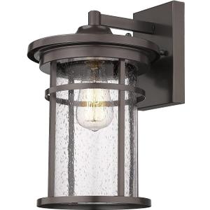 Casia Wall Sconce, Outdoor Lighting Fixture, 14.17'' H x 8.66'' W, Oil Rubbed Bronze, Lobby, Entryway, Patio, Porch, Balcony, UL Listed