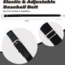 Teen Youth Baseball Socks Boys Teens Softball Socks and Belt Set for Baseball,Soccer.(1 Sock with 1 Belt). (Red, S)