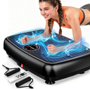 Vibration Plate Exercise Machine, Powerful Dual Motor Vibration Plate for Lymphatic Drainage & Speaker with Music, Magnetic Massage, Weight Loss & Full Body Workout, Resistance Bands,450 Lbs Capacity