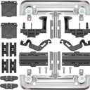 [20Pcs] Upgraded W10712395 WDT730PAHZ0 Upper Rack Parts for Whirl-pool Ken-more Kitchen-aid Dishwasher Parts W10350375 WDT750SAHZ0 WDT910SAYE0 WDT970SAHZ0 Replace W10250159 AP5957560 by AMI PARTS