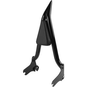 Detachable Sissy Bar 22" Rear Passenger Assembled Backrest Pad Quick Release Fit for Harley Touring CVO Road King Street Glide Road Glide Electra Glide 1997-2008 (Gloss Black)