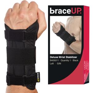 BraceUP Carpal Tunnel Wrist Brace for Men and Women - Metal Wrist Splint for Hand and Wrist Support and Tendonitis Arthritis Pain Relief