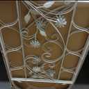 Sungmor Metal Trellises for Climbing Plants, Overall 20 Inch Width & 82.5 Inch Tall, 2PC White Pack, Decorative Retro Style Trellis Fence Panels, Garden Plant Support, Flower Rose Climbing Rack