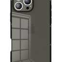 Rectangle Case Compatible for iPhone 15 Pro Max, Full Camera Protection & Reinforced Corners TPU Cushion Clear Cover, Shockproof Silicone Phone Case for Women Girls (iPhone 15 Pro Max, Black)