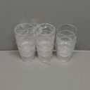 Noamus 9 Pack Plastic Drinking Glasses, 12 Oz Unbreakable Acrylic Water Tumblers, Reusable Shatter-Proof Clear Glasses, Whiskey Drinkware Cups Set for Party Kitchen, Iced Water Tea Coffee