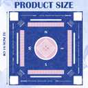 Chumia 32x32 Floating Mahjong Table for Pool, Pink Pink, 32.3" x 31.9"