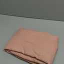 Melodieux Blush Pink Cotton Sheer Curtains 84 Inches Long, Bedroom Living Room Natural Light Filtering Crepe Voile Drapes Rustic Crinkle Linen Sheer Curtains Rod Pocket, 52" W x 84" L, 2 Panels