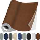 Fabric Repair Patches, 17X158 Inch Canvas Self-Adhesive Fabric Patches Tape Durable, DIY Large Canvas Repair for Sofa, Couches, Furniture, Chair, Clothing 17X158 Inch, Brown