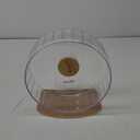 Niteangel Super-Silent Hamster Exercise Wheels - Quiet Spinner Hamster Running Wheels with Adjustable Stand for Hamsters Gerbils Mice Or Other Small Animals (M, Transparent)