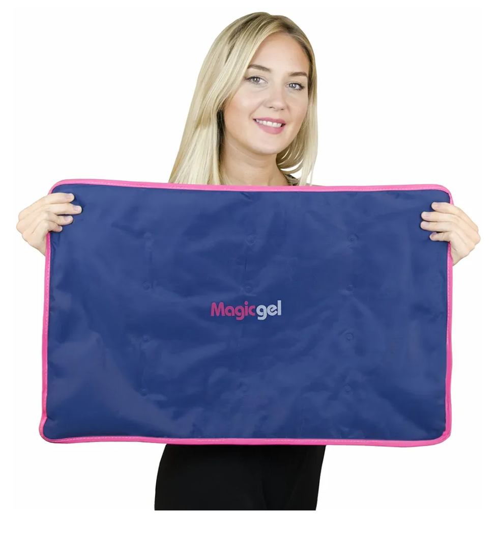 Magic Gel Extra Large Reusable Ice Pack (15" x 23.5") for Max Back and Full Body Pain Relief from Injuries, Swelling, Bruises, Sprains - Ice Blanket for Sleeping & Physical Therapy