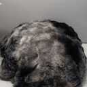 Lotus Karen Faux Fur Blanket Tie-Dye Dark Gray Twin Size - Big Bubble Rabbit Fluff Throw for Couch Small Fluffy Fuzzy Cozy Thick Furry Plush Shaggy Blankets 108x90 Inches