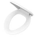 Premium Elongated Toilet Seat with Cover Quiet Close, Quick Release, Easy Installation Never Loosen Hinge, Slow Close Toilet Seat and Cover, Easy Cleaning-White Color (Elongated)