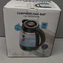 Chefman Electric Kettle, 1.8L 1500W, Hot Water Boiler, Removable Lid for Easy Cleaning, Auto Shut Off, Boil-Dry Protection, Stainless Steel Filter, BPA Free, Borosilicate Glass Electric Tea Kettle (Black)