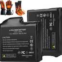 Ebullient Assimilate Rechargeable Lithium Polymer Battery Pack for Heated Gloves Liners Heated Socks Heated Jackets Heated Vest & Heated Clothing 2 Pcs