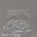ECSiNG 10PCS O-Rings Bath Plug Seal Ring Transparent Silicone Sealing Gasket Pop Up Basin Waste Seal for Push-Up Pop Up Sink Drain Plug Basin Plug 34mm ID 43mm OD