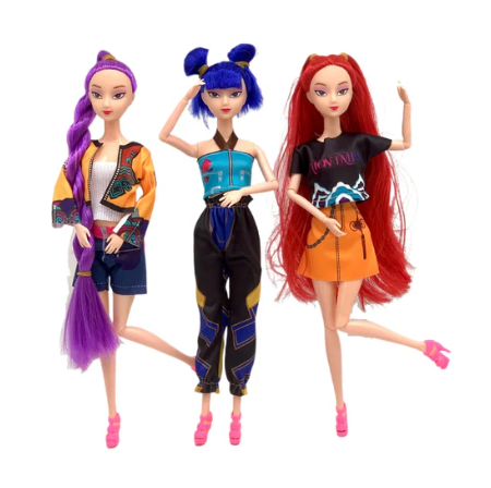 Kpop demon hunter dolls 3 piece set 