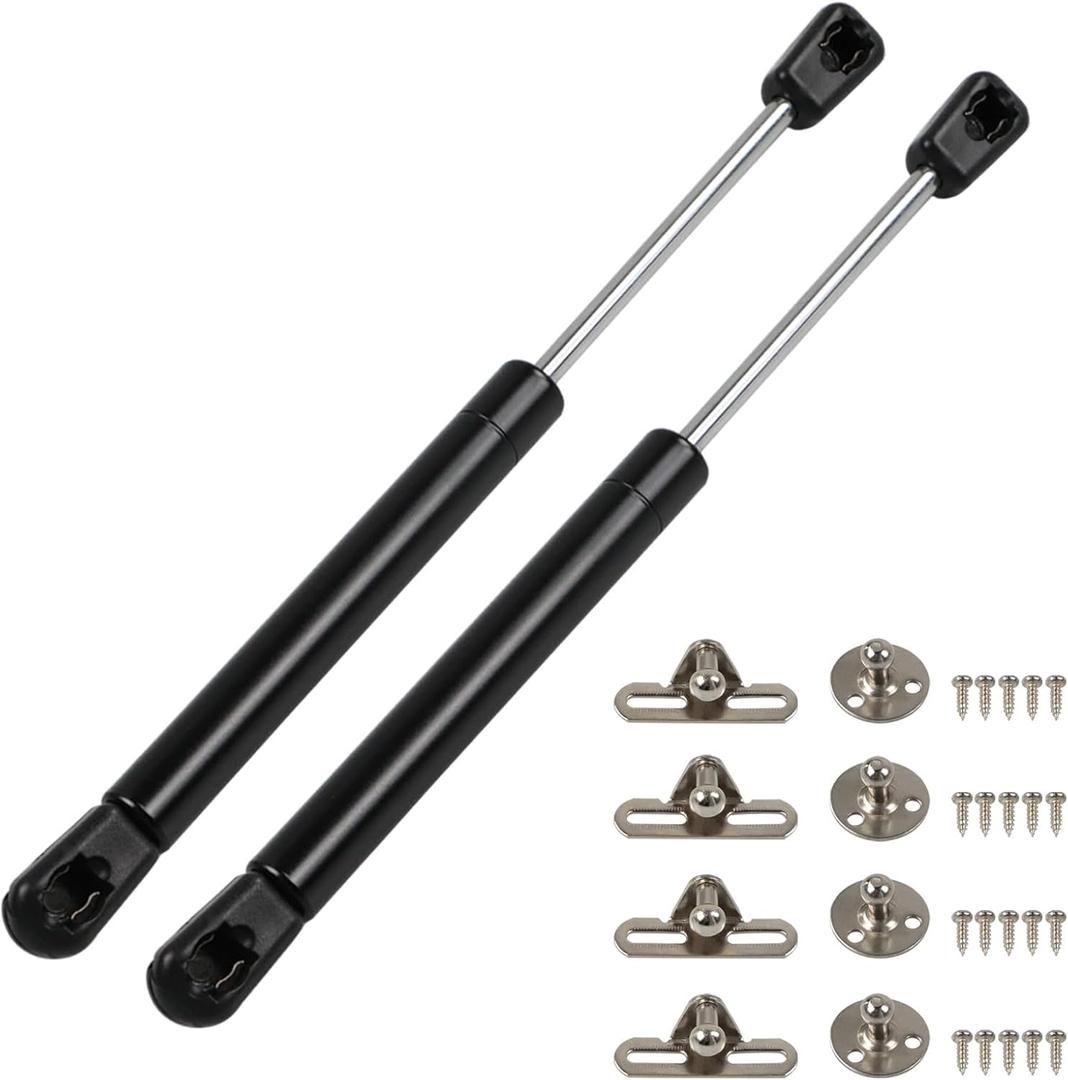 Gas Struts 10In Gas Struts Spring, 35Lb/156N Gas Prop Shocks Lift Support for RV Door Truck Tool Box Tanning Bed Cover Motorhome Basement Floor Boat Hatch Door Shed Window