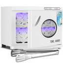 Hot Towel Cabinet 23L Large Capacity - JXSDLIY Professional Spa Hot Towel Warmers for Facials Towel Heater for Salon Beauty Hotel Bathroom Home Use Steam Towel Warmer with See-Through Window (white)