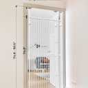 Extra Tall Cat Gate for Doorway: 74.8"-90.5" Tall Cat Gates for Pet 30.3"-38.2" Wide Pressure Mount No Wall Drilling for Indoor Stairs Doorway Room Door Dog Safety Barrier No Toddler