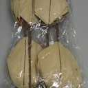 4 Pack Artificial Magnolia Flowers for Christmas Party - 9Inch Glitter Gold Magnolia Flower Picks with Stems for Xmas Tree Holiday Party