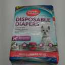 Simple Solution Female Dog Diapers  Disposable Diapers for Potty Training, Incontinence, and Heat Cycle Protection  Leak-Proof Fit for Small Dogs, 1219 Inch Waist  30 Count