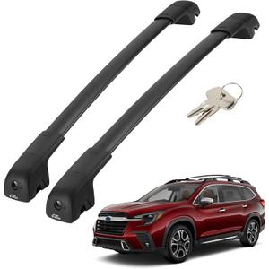 JOYTUTUS Lockable Car Roof Rack Cross Bars Compatible with Subaru Ascent 2019-2025, 300LB Aluminum Crossbars for Roof Racks Suitcases Kayaks Canoes Bikes Skis Snowboard