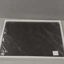 Stone Bath Mats for Bathroom - Diatomaceous Earth Bath Mat, Quick-Dry Bath Stone Mat & Large/Small Stone Shower Mat, Anti-Slip 100% Natural Stone Bathmat, 2 Stone Mats (Black Marble)