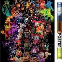 Trends International Five Nights at Freddy's: Special Delivery-Collage Wall Poster, 22.375" x 34", Unframed Version, Pack of 2