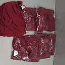 Peomeise Stretch Spandex Folding Chair Cover for Wedding Party Dining Banquet Event (Burgundy,6pcs)