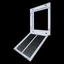 Fits 20x12 Duct Opening | Steel Return Air Filter Grille by Handua [Removable Door] for 1-inch Filters | Vent Cover Grill | White | Easy-to-Use Plastic Latches | Outer Dimensions: 22 5/8"W X 14 5/8"H