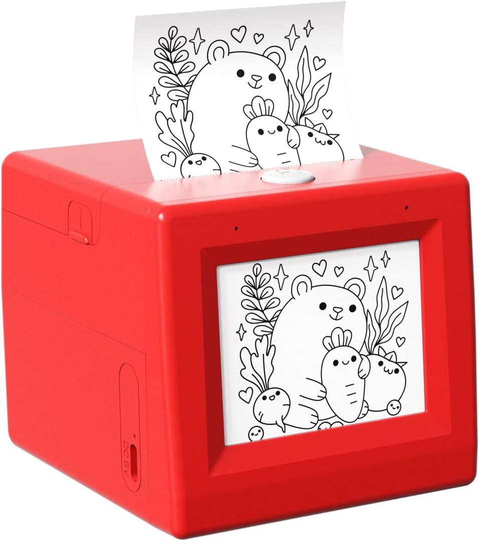 JUMP HERO Smart AI Voice Sticker Maker Machine,Mini Sticker Printer for Kids, Inkless Portable Thermal Stickerbox Printer with Photo Printing, DIY Label Maker for Scrapbooking, Crafts, Gift Wrapping