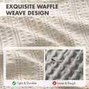 Woaboy 100% Cotton Waffle Weave Body Pillowcase, 1 Pack 20x54 Decorative Body Pillow Cover for Bed Couch Sofa, Neutral Soft Long Cushion Sham Modern Farmhouse Home Decor, Oatmeal