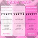 Lash Clusters Wispy 80D Eyelash Clusters D Curly 12-20MM Mix Length Cluster Eyelash Extensions Thick Volume Individual Lashes Clusters DIY Eye Lash Extension 3D Eyelashes Clusters at Home By MOONKALI