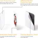 20 Pcs DIY Fridge Magnet Kit - Square Clear Acrylic Magnetic Set with Adhesive Backing for Photo,Crafts,Office,Classroom,Cabinets,Kitchen,2 Inch