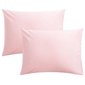 FLXXIE Microfiber Pillow Cases Standard Size, Soft Pillowcases with Envelope Closure, Wrinkle, Stain Resistant Pillow Covers, 20x26, Blush Pink 12 Pack