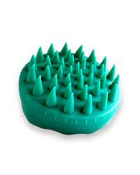 Shampoo Brush Hair Scalp MassagerWet Dry Hair Scalp Massage Brush Soft Silicone Comb for Men, Women, Kids and Pets - Green