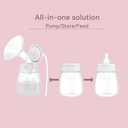 Replacement Pump Bottles for Spectra/Motif Luna/Most Wide-Mouth Flanges, S1 S2 Milk Storage Bottle for Pumping, 6oz/180ml