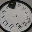 DAXSMY 12 Inch Wall Clock Silent Non-Ticking Battery Operated Analog Clock Decorative for Office Kitchen Outdoor Living Room Classroom Bedroom Bathroom School(Black)