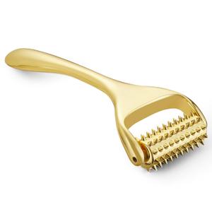 Running man Acupuncture Roller-Skin Care Face Massager, Face Acupressure Roller-Deep Tissue Massage Tool for Face, Massage Roller-Muscle Pain Relief and Musle Relaxation (Gold)