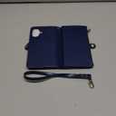 XcaseBar Compatible with iPhone 17 6.3" Wallet case with Zipper Credit Card HolderRFID Blocking,Flip Folio Book PU Leather Phone case Shockproof Cover Women Men for Apple 17 case Blue