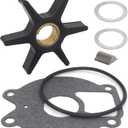 QuickMarine 8508910 Water Pump Impeller Service Kit for Mercury Marine 13.5 15 18 25 HP Outboard Motor Replacement 47-8508910 47-850893 47-8M0027792 Sierra 18-3057 with Key and Gasket