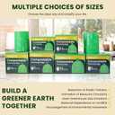 13 Gallon Compostable Trash Bags, 40 Bags Compost Bags for Countertop Bin, Camping Toilet Bags for Portable Toilet, BPI Certified and Meet The ASTM D6400 Standard