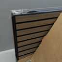 2 Packs 3D Wall Panels Peel and Stick | Wall Panels for Interior Wall Decor | Self Adhesive Sound Absorbing Planks | Acoustic Wood Slat Wall Panels | 94.48 * 11.80in | 0.4" Depth | Dark Walnut