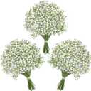 Alecono Babys Breath Artificial Flowers 𝟯𝟯𝗣𝗰𝘀, White Artificial Babys Breath Bulk for DIY Floral Bouquets for Wedding, Fake Babys Breath Real Touch Flowers for Home Decorations